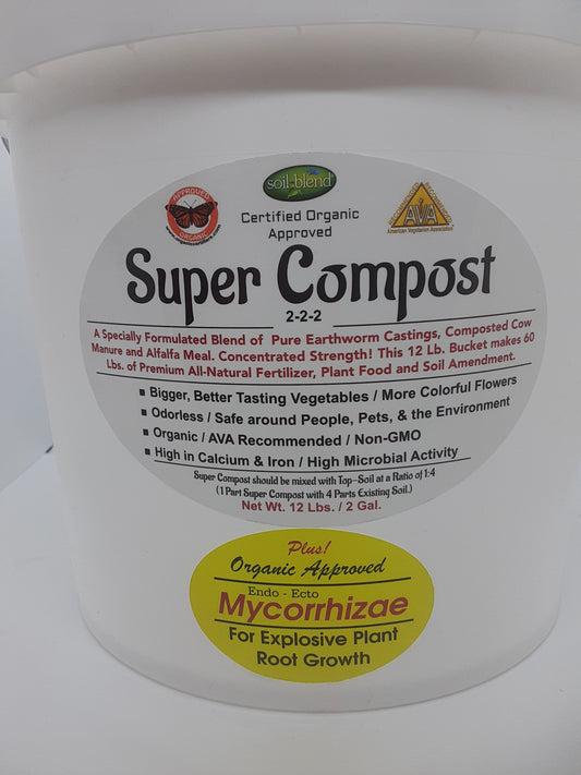 SBSC12BKTMYCO 12 Lb. Bucket (2 Gal.) Super Compost with MYCO 2-2-2