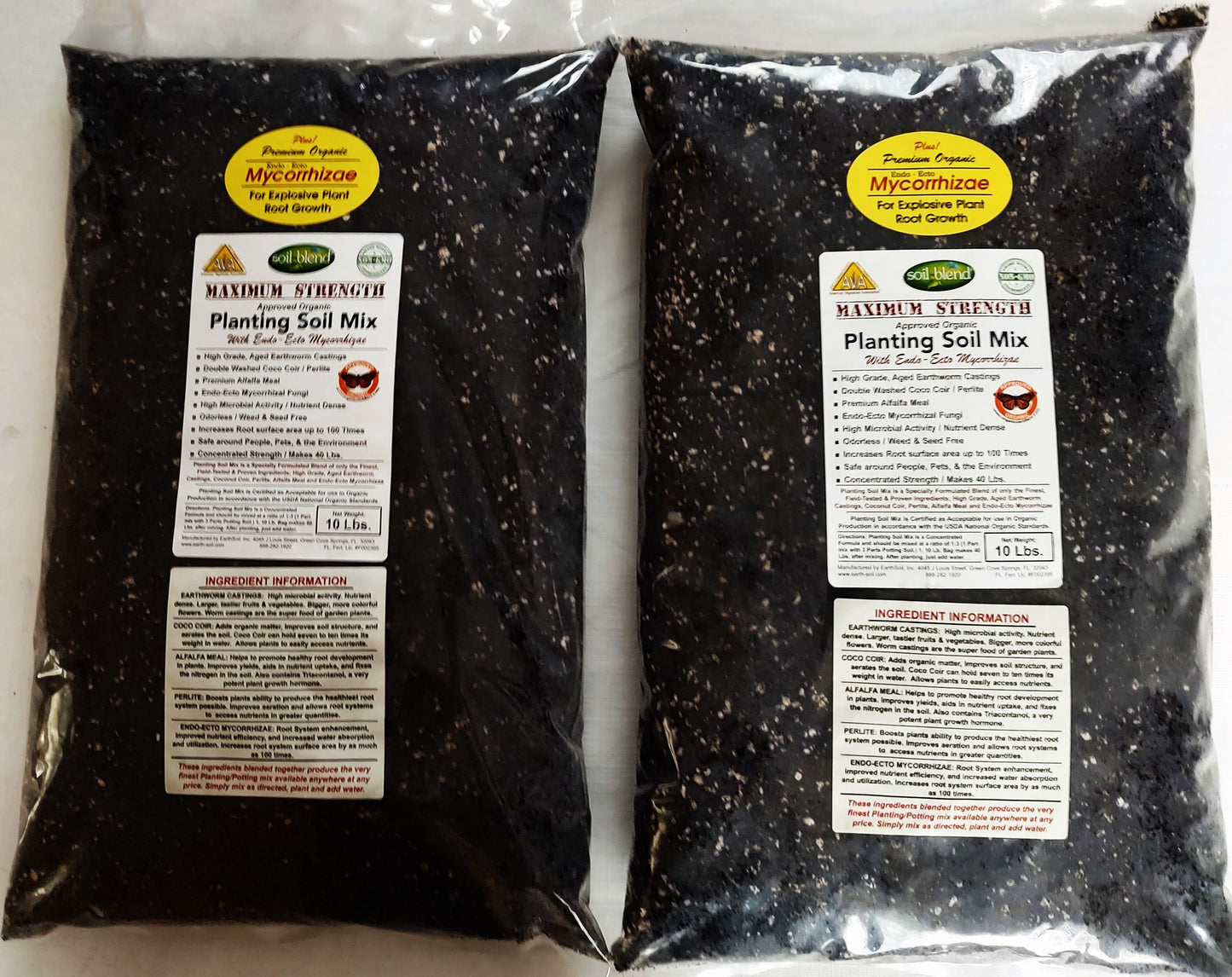 Organic Planting Soil. 2, 10 LB. BAGS