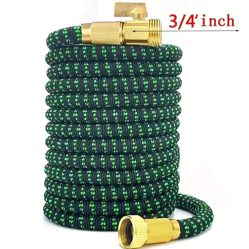 Garden Hose 50 Expandable With Brass Fittings Best Organic Gardening   Brass50 ExpandablegardenhosePic1.webp