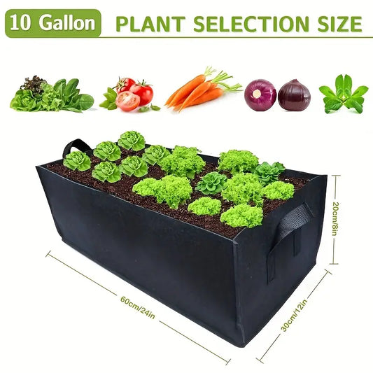 Raised Planting Bed Black 12" x 24" x 8"