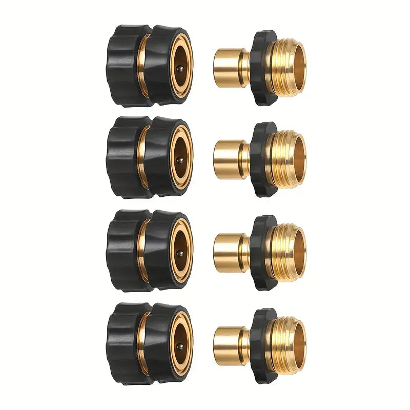 Quick Connect Garden Hose Connectors 4 Sets