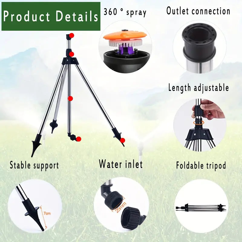 Rotating Tripod Sprinkler